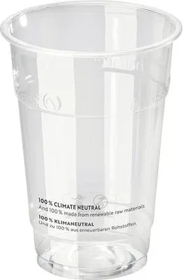 Produktbild von 250x Trinkbecher 200 ml mit Eichstrich Ø 76 mm -Kunststoff (PLA)