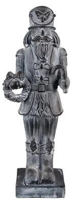 Immagine prodotto di Statuetta Schiaccianoci Clayre & Eef 47 cm plastica grigia