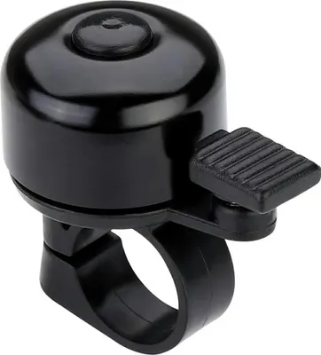 Produktbild von Laute schwarze Fahrradklingel, 35 mm Durchmesser, für Lenker bis 22 mm
