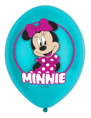 Produktbild von Minnie Mouse Latexballons 27,5 cm 6 Stk.