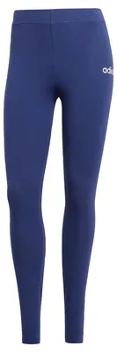Produktbild von adidas Damen Essentials Linear Baumwolle Leggings Tights, Dark Blue/White, L
