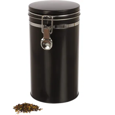 Image de Elzusha - Boîte de conservation hermétique en métal avec joint en silicone, 500g, pour le café