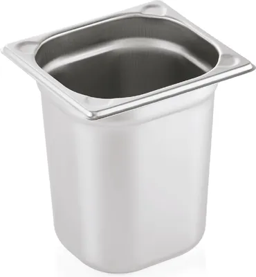 Produktbild von Gastronormbehälter / GN-Behälter, GN 1/6, Serie 76, U-Ecken, Tiefe wählbar : GN Behälter 1/6-200 mm, mit U-Ecken Variante: GN Behälter 1/6-200 mm