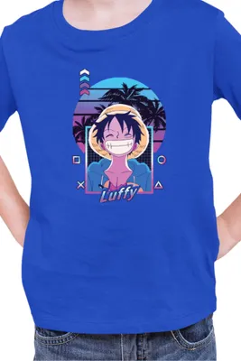 Produktbild von Kinder T-Shirt Manga Japan Anime Comics Animation One Manga Piece Anime 0022, 9-11 Jahr - 140 / Blau