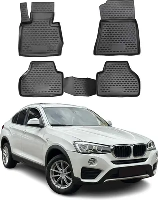 Image de 2014-2018 BMW X4 F26 Tapis de sol TPE noir 4 pièces