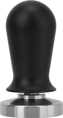 Produktbild von Kaffeetamper aus schwarzem Edelstahl mit flacher Basis (54 mm) (flache Basis)
