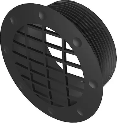 Immagine prodotto di Griglia di ventilazione per condotto dell'aria nera da 65 mm