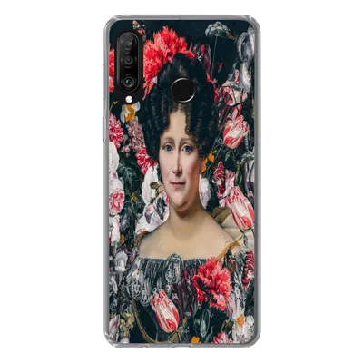 Produktbild von MuchoWow® Handyhülle Schutzhülle Hülle für Huawei P30 Lite Malerei - Blumen - Dubois Drahonet Silikon Softcase Handy Hülle - Handyhülle