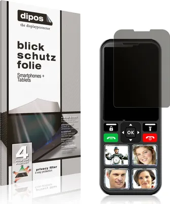 Produktbild von Blickschutzfolie für Geemarc CL8000 matt Schutzfolie Folie Display Schutz dipos
