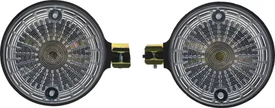 Produktbild von Paar Blinkleuchten, hintere - rund - 8580.23 / 1 - Lichtaustritt: Weiß - Blinkeraufnahme 10 mm