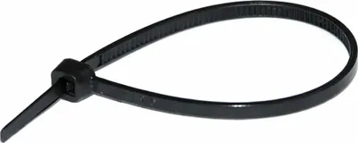 Produktbild von Haupa Kabelbinder, Nylon, Farbe schwarz 371 x 4,8mm, Packung mit 100 Stk.