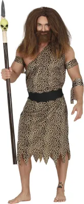 Immagine prodotto di Fiestas Guirca - Costume da cavernicolo per uomo Set FG502 (XL) (Marrone)