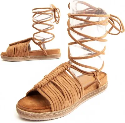 Produktbild von Montevita Flache Sandale Strips2 Braun