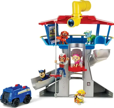 Immagine prodotto di Spinmaster Paw Patrol Headquarters incl. figura Chase auto della polizia suono e luce