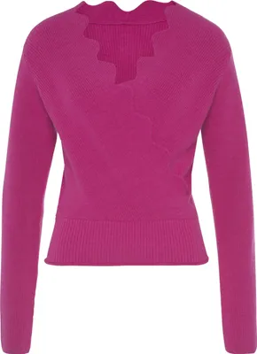 Produktbild von LASCANA Strickpullover fuchsia Größe 32/34