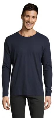 Image de SOLS - T-shirt « Imperial » pour homme à manches longues LT1981 (XS) (bleu foncé)