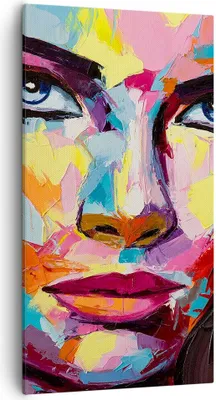 Produktbild von Bild auf Leinwand - Leinwandbild - Mädchen Gesicht - 55x100cm - Wand Bild - Wanddeko - Wandbilder - Leinwanddruck - Bilder - Kunstdruck - Wanddekoration - Leinwand bilder - Wandkunst - PA55x100-3471