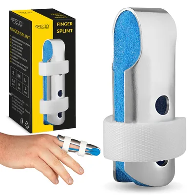 Produktbild von 4FIZJO Fingerschiene, S, Design mit Polsterung für Hand und Finger