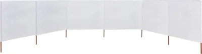 Produktbild von vidaXL 6-teiliges Windschutzgewebe 800 x 160 cm Sandweiß