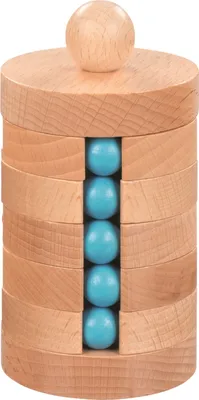 Produktbild von Goki Kugelturm Holz 3D-Puzzle Kinderspielzeug Lernspiel
