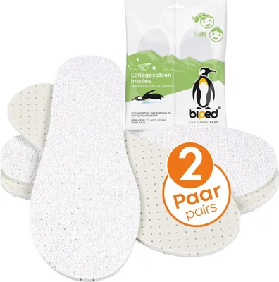 Produktbild von biped 2 Paar Kinder Frottee-Einlegesohlen mit dezent frischem Duft z2775