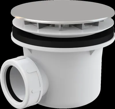 Image de Alcadrain A49CR Garniture d'écoulement pour les receveurs de douche, chromée Ø 90