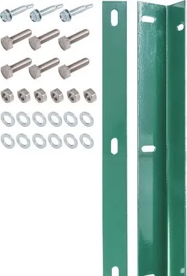 Produktbild von Befestigungsleiste ALBERTS für Doppelstabmatte inkl. Schrauben 200 cm grün