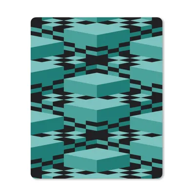 Produktbild von MuchoWow® Mauspad Mousepad 3D - Blöcke - Muster 30x40 cm - Mousepads - Maus Mat - Pad - Mausunterlage - Mausmatten