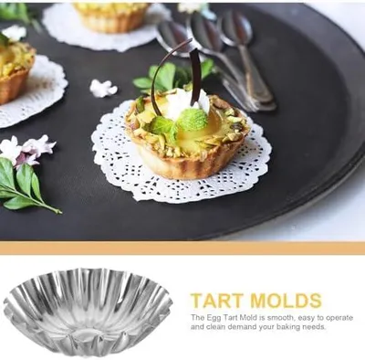 Produktbild von Edelstahlformen für Eierkuchen, Törtchen und Pasteten in Silber