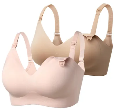 Produktbild von Momcozy Still-BH ohne Bügel, Nahtloser Schwangerschafts-BH & Schlaf-BH-Weiche, g