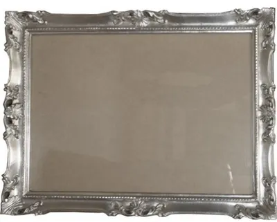 Produktbild von Casa Padrino Barock Holz Bilderrahmen 144 x 84 cm in Silber - Großer Jugendstil Bilderrahmen im Antik Stil