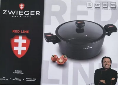 Produktbild von Zwieger Red Line Topf 24cm 4L Induktionsboden