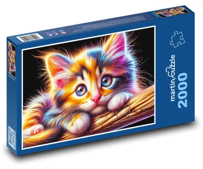 Obrázek produktu pro martinpuzzle - Puzzle 2000 - Barevné kotě