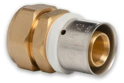 Produktbild von Selfio-Press Aluverbund Pressfitting Übergang Kupferrohr 26 x 3 - 22 mm (zum Schrauben) TH + U Kontur DVGW