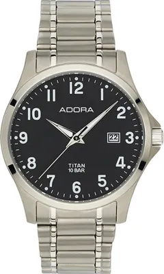 Produktbild von Herren Uhr Armbanduhr Material Titan Titanium Adora 10 atm wasserdicht