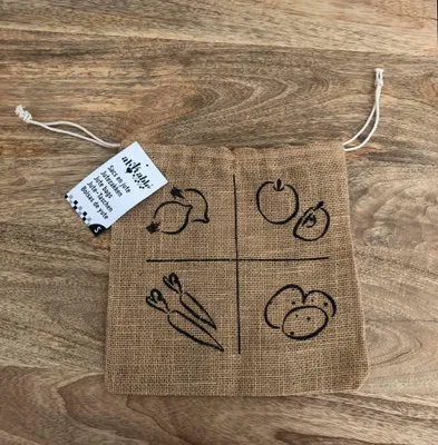 Image de Sac en jute pour fruits et légumes (Taille au choix)