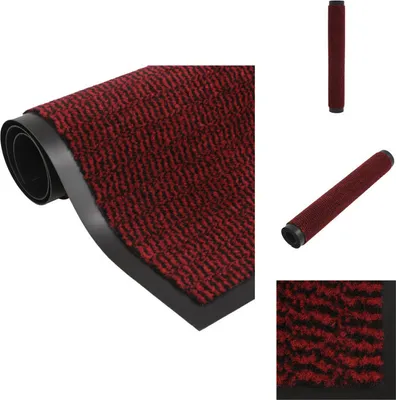 Zdjęcie produktu dla vidaXL Tuftowana wycieraczka 60x150 cm czerwona - Wycieraczki