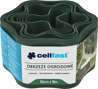 Produktbild von Gartenumrandung, dunkelgrün, 10 cm × 9 m – C 30-021