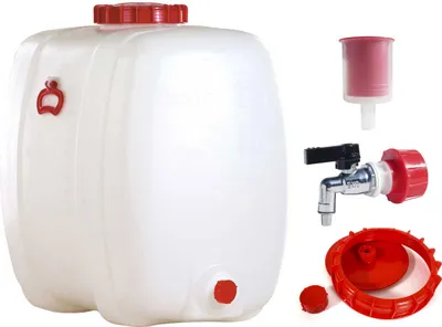 Produktbild von Graf Getränkefass Oval 200 Liter mit Messing Auslaufhahn 3/4" und Gärspund