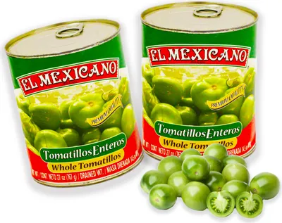 Produktbild von Ganze Grüne Tomaten Dose - (Pack von 2) je 767g Tomatillos Enteros von El Mexicano - perfekt für Salsa Verde