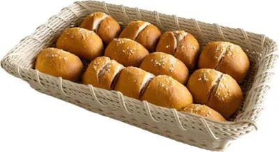 Produktbild von Brotkorb Brötchenkorb Frühstückskorb Obstkorb Servierschale Brotschale 53x32,5cm