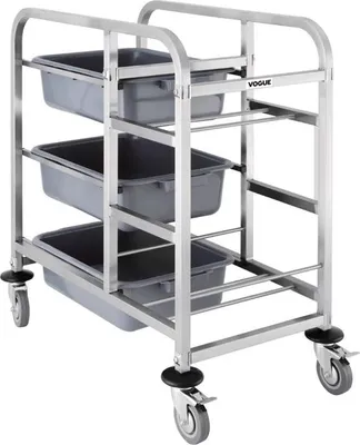 Produktbild von Vogue Abräumwagen Aus Edelstahl 90X82X44Cm