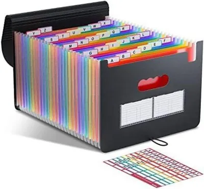 Zdjęcie produktu dla Teczka na dokumenty A4 26 kieszeni Teczka harmonijkowa Przenośna teczka do sortowania