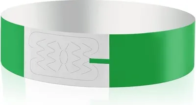 Produktbild von Einlassbänder, 100 Stück Event Armbänder, Partybänder, Wasserdicht, Armbänder 19 x 255mm, Eintrittsbänder zur Kontrolle und Sicherheit bei Veranstaltungen und Events, für Partys(Grün) Grün