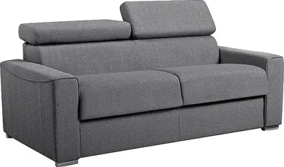 Produktbild von 3-Sitzer-Schlafsofa mit Express-Klappmechanismus aus VIZIR-Stoff – Farbe: Grau – Liegefläche: 140 cm – Matratze: 22 cm