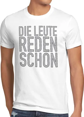 Produktbild von style3 Die Leute reden schon Herren T-Shirt Fun Funshirt Spruch Berlin