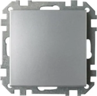 Produktbild von Lichtschalter Unterputz Ein/Aus  (Ohne Rahmen) 10A Premium serie STILE Silber