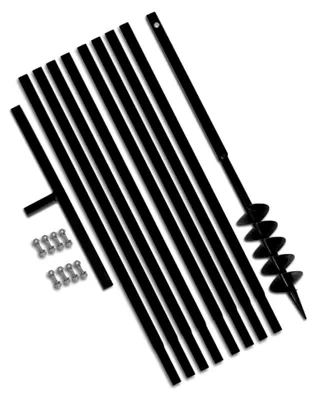 Produktbild von Erdbohrer mit Griff, 100 mm, Verlängerungsrohr, 9 m, Stahl