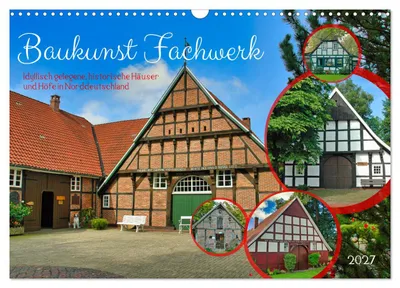 Produktbild von Baukunst Fachwerk (Wandkalender 2027 DIN A3 quer), CALVENDO Monatskalender