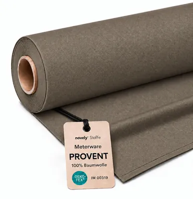 Productafbeelding van novely PROVENT Premium Twill, 100% katoen, meterware, 1 meter - Kleur: 34, donkerbeige